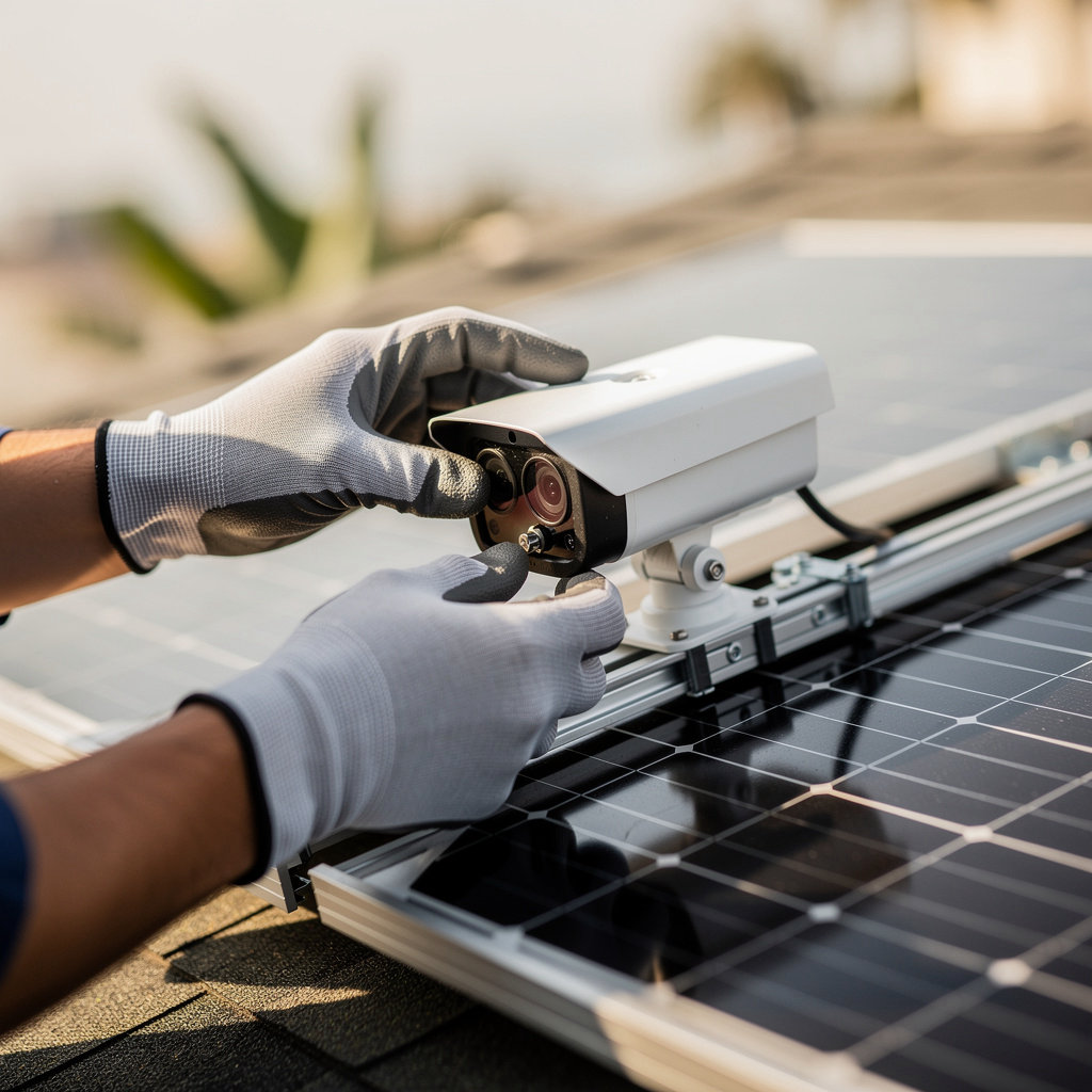 Halcyon Mobile Security Solutions integrates solar panels with security cameras for sustainable surveillance in San Diego, CA