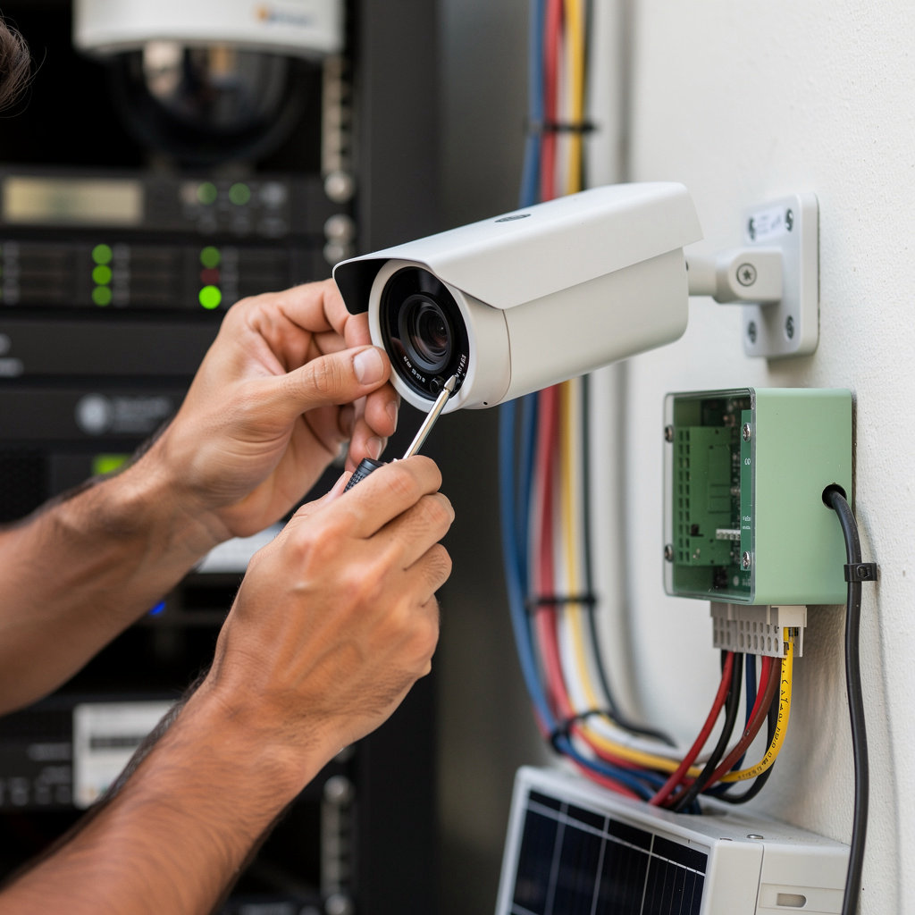 Halcyon Mobile Security Solutions video surveillance system monitoring a San Diego property for enhanced security and crime prevention